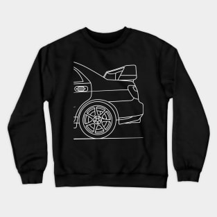 JDM Rally Car Outline Crewneck Sweatshirt